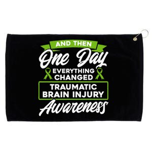 Everything Changed Traumatic Brain Injury Awareness Grommeted Golf Towel