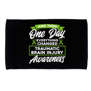 Everything Changed Traumatic Brain Injury Awareness Microfiber Hand Towel