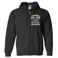 Everything Changed Traumatic Brain Injury Awareness Full Zip Hoodie