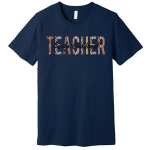 Early Childhood Teacher First Day Of School Leopard Sweatshirt Premium T-Shirt