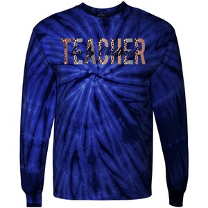 Early Childhood Teacher First Day Of School Leopard Sweatshirt Tie-Dye Long Sleeve Shirt