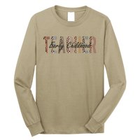 Early Childhood Teacher First Day Of School Leopard Sweatshirt Long Sleeve Shirt