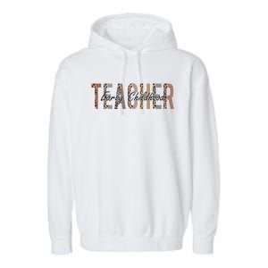 Early Childhood Teacher First Day Of School Leopard Sweatshirt Garment-Dyed Fleece Hoodie