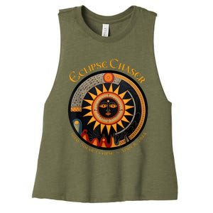 Eclipse Chaser Total Solar Eclipse 2024 Women's Racerback Cropped Tank