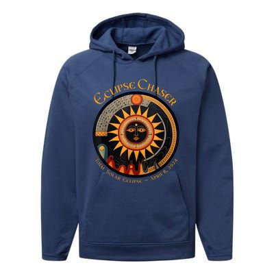 Eclipse Chaser Total Solar Eclipse 2024 Performance Fleece Hoodie