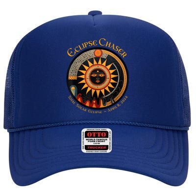 Eclipse Chaser Total Solar Eclipse 2024 High Crown Mesh Back Trucker Hat