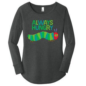 Eric Carle The Very Hungry Caterpillar Always Hungry Women's Perfect Tri Tunic Long Sleeve Shirt