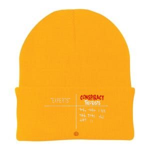 Experts Conspiracy Theorists White And Red Text Knit Cap Winter Beanie