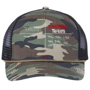 Experts Conspiracy Theorists White And Red Text Retro Rope Trucker Hat Cap