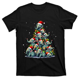 Elephant Christmas Tree Funny Jumbo Holiday Cute Elephant T-Shirt