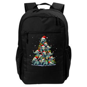 Elephant Christmas Tree Funny Jumbo Holiday Cute Elephant Daily Commute Backpack