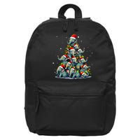 Elephant Christmas Tree Funny Jumbo Holiday Cute Elephant 16 in Basic Backpack