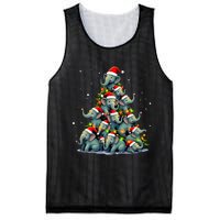 Elephant Christmas Tree Funny Jumbo Holiday Cute Elephant Mesh Reversible Basketball Jersey Tank