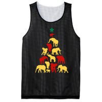 Elephant Christmas Tree South Africa Safari Animals Xmas Mesh Reversible Basketball Jersey Tank