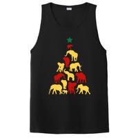 Elephant Christmas Tree South Africa Safari Animals Xmas PosiCharge Competitor Tank