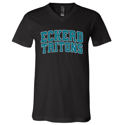 Eckerd College Tritons V-Neck T-Shirt