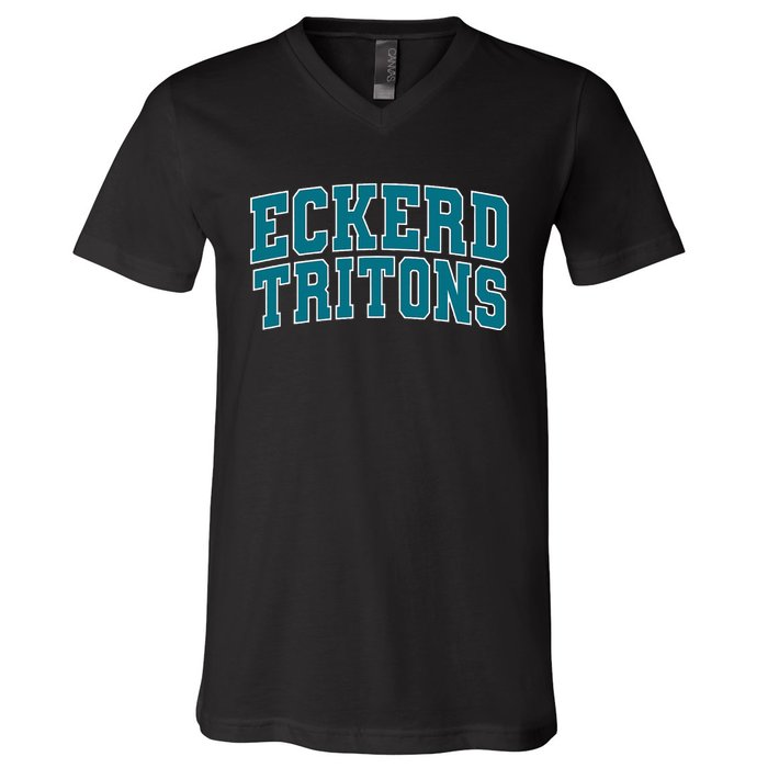 Eckerd College Tritons V-Neck T-Shirt