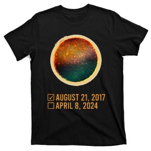 Eclipse Checklist Total Solar Eclipse April 8 2024 T-Shirt