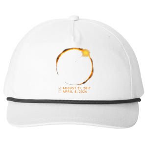 Eclipse Checklist Total Solar Eclipse April 8 2024 Eclipse Snapback Five-Panel Rope Hat