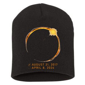 Eclipse Checklist Total Solar Eclipse April 8 2024 Eclipse Short Acrylic Beanie