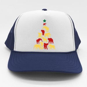 Elephant Christmas tree South Africa Safari animals Trucker Hat