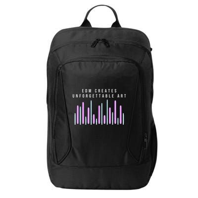 Edm Creates Unforgettable Art Electronic Dance Music Humor City Backpack