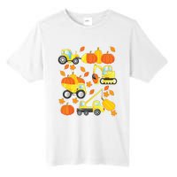 Excavator Construction Vehicles Pumpkin Halloween Boy Kids Tall Fusion ChromaSoft Performance T-Shirt