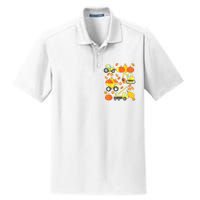 Excavator Construction Vehicles Pumpkin Halloween Boy Kids Dry Zone Grid Polo