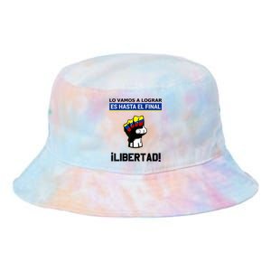 Estoy Con Venezuela Hasta El Final Proud Venezuelan Libre Tie Dye Newport Bucket Hat