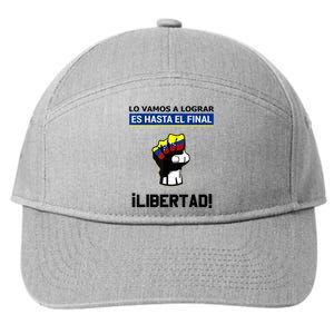 Estoy Con Venezuela Hasta El Final Proud Venezuelan Libre 7-Panel Snapback Hat