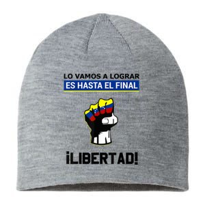 Estoy Con Venezuela Hasta El Final Proud Venezuelan Libre Sustainable Beanie