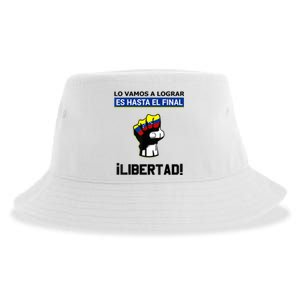 Estoy Con Venezuela Hasta El Final Proud Venezuelan Libre Sustainable Bucket Hat