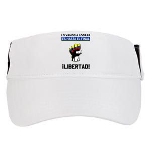 Estoy Con Venezuela Hasta El Final Proud Venezuelan Libre Adult Drive Performance Visor