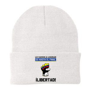 Estoy Con Venezuela Hasta El Final Proud Venezuelan Libre Knit Cap Winter Beanie