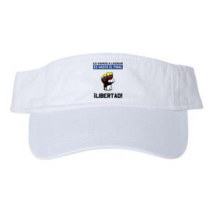 Estoy Con Venezuela Hasta El Final Proud Venezuelan Libre Valucap Bio-Washed Visor