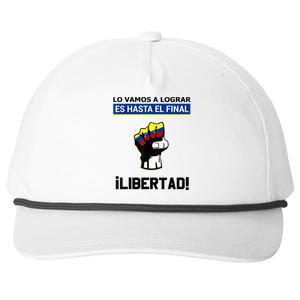 Estoy Con Venezuela Hasta El Final Proud Venezuelan Libre Snapback Five-Panel Rope Hat