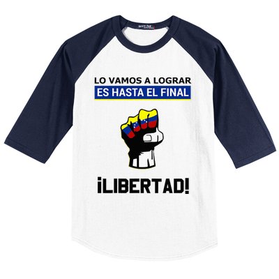 Estoy Con Venezuela Hasta El Final Proud Venezuelan Libre Baseball Sleeve Shirt