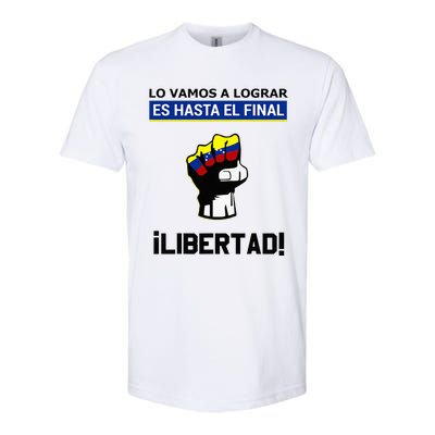 Estoy Con Venezuela Hasta El Final Proud Venezuelan Libre Softstyle CVC T-Shirt