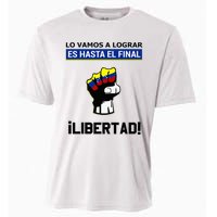 Estoy Con Venezuela Hasta El Final Proud Venezuelan Libre Cooling Performance Crew T-Shirt