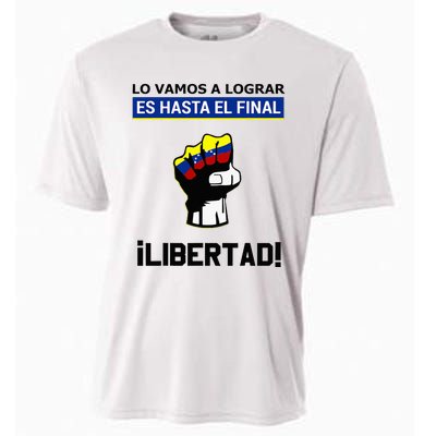 Estoy Con Venezuela Hasta El Final Proud Venezuelan Libre Cooling Performance Crew T-Shirt