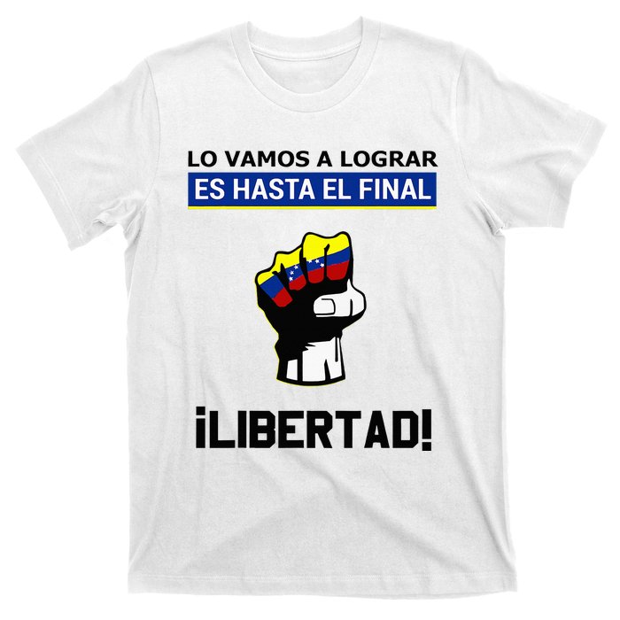 Estoy Con Venezuela Hasta El Final Proud Venezuelan Libre T-Shirt