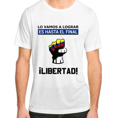 Estoy Con Venezuela Hasta El Final Proud Venezuelan Libre Adult ChromaSoft Performance T-Shirt