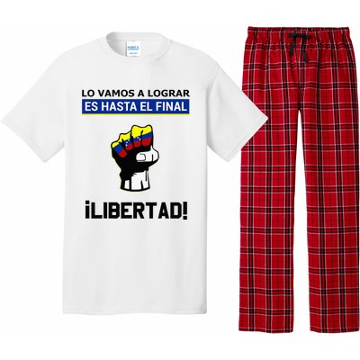 Estoy Con Venezuela Hasta El Final Proud Venezuelan Libre Pajama Set