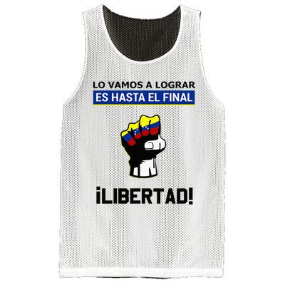 Estoy Con Venezuela Hasta El Final Proud Venezuelan Libre Mesh Reversible Basketball Jersey Tank