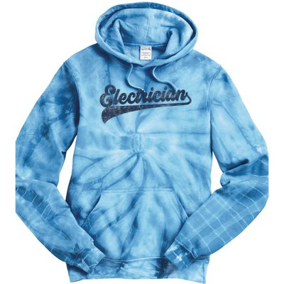 Electrician Cute Vintage Graphic Tie Dye Hoodie