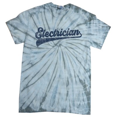 Electrician Cute Vintage Graphic Tie-Dye T-Shirt