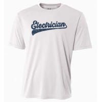 Electrician Cute Vintage Graphic Cooling Performance Crew T-Shirt