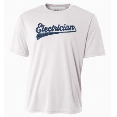 Electrician Cute Vintage Graphic Cooling Performance Crew T-Shirt