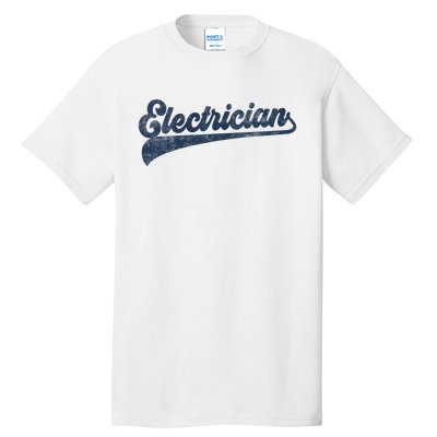 Electrician Cute Vintage Graphic Tall T-Shirt