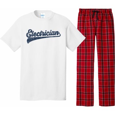 Electrician Cute Vintage Graphic Pajama Set